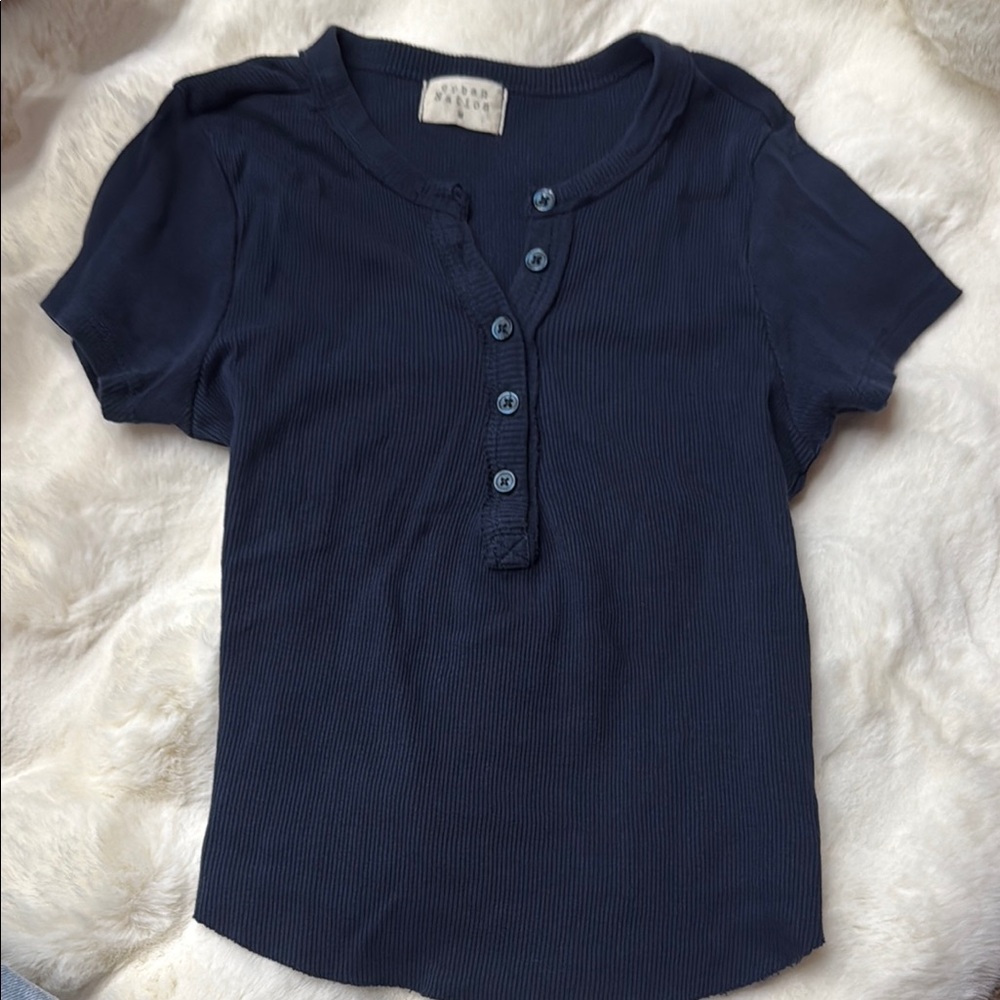 Blue Button Down Shirt with Classic Style